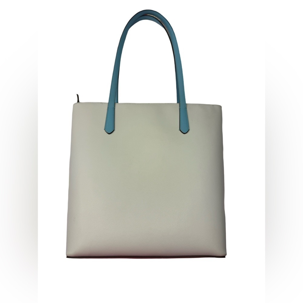 Kate Spade Blue Daily Tote Top Zipper Closure Front Slip Pocket Gently Used EUC - Picture 3 of 17